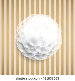 Background with transparent bubbles