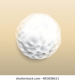 Background with transparent bubbles