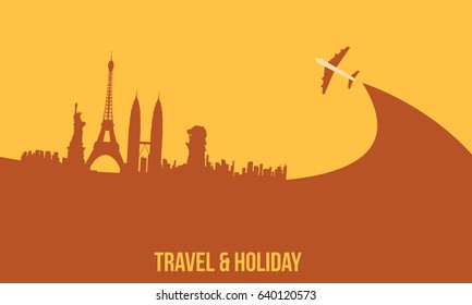Background travel and holiday graphic collection