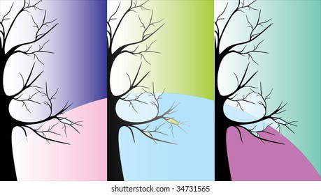 Background with tree