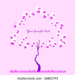 background with a tree