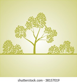 background with a tree