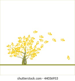 background with a tree