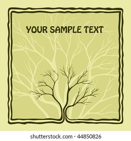 background with a tree