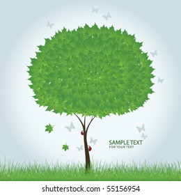 background with tree