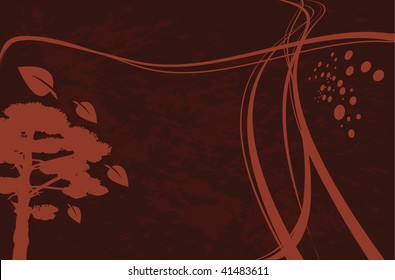 background with tree and dots