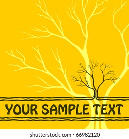background with a tree, eps8