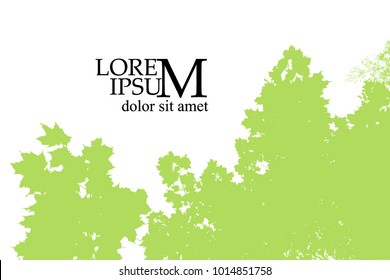 Background tree maple leaves. Vector