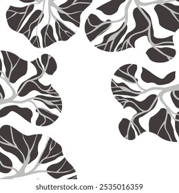 Background with tree silhouette. Simple modern style trees. Cute plants, forest. Vector illustration for landscape and architectural drawing, banner, card.