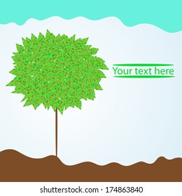 background with tree for your text