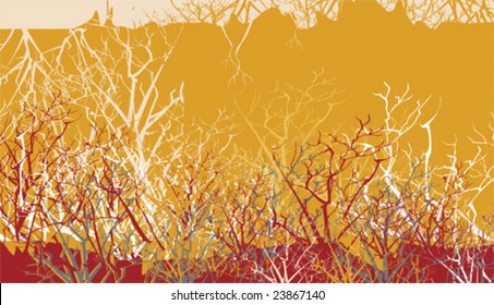 background  with trees and branches