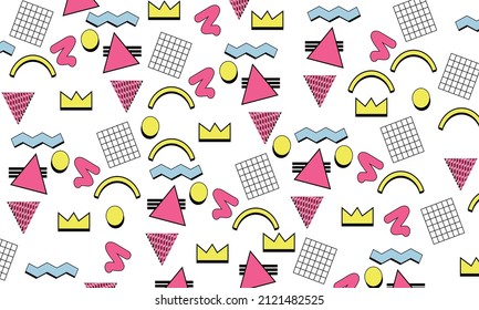 background trendy 90s retro  pattern
