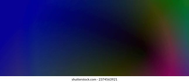 Background with trendy gradient and noise. Rainbow colors. Glare from lenses, overlay texture. Vector banner with dust and smooth color transition.