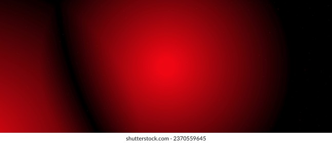 Background with trendy gradient and noise. Red and  black colors. Glare from lenses, overlay texture. Vector banner with dust and smooth color transition.