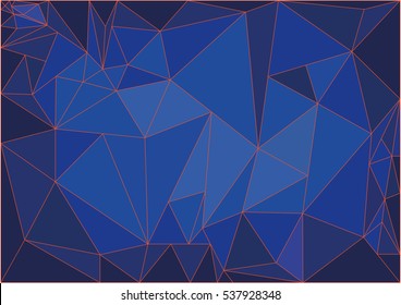 Background triangle blue vector illustration