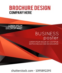 Background triangle concept design for brochure or flyer, abstract vector illustration