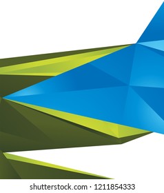 Background triangle concept design for brochure or flyer, abstract vector illustration