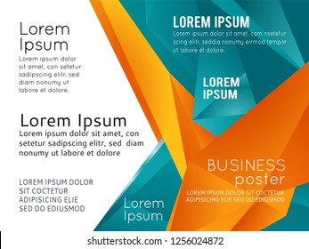 Background triangle concept design for brochure or flyer, abstract vector illustration