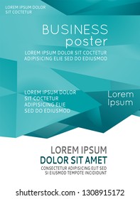 Background triangle concept design for brochure or flyer, abstract vector illustration