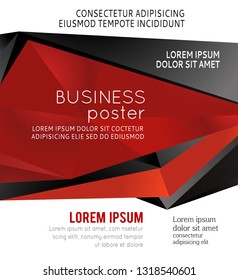 Background triangle concept design for brochure or flyer, abstract vector illustration