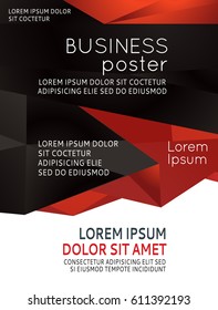 Background triangle concept design for brochure or flyer, abstract vector illustration