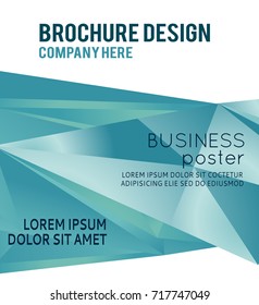 Background triangle concept design for brochure or flyer, abstract vector illustration