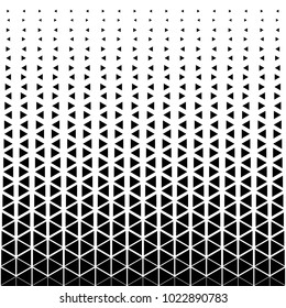 Background Of Triangle Geometric Halftone.