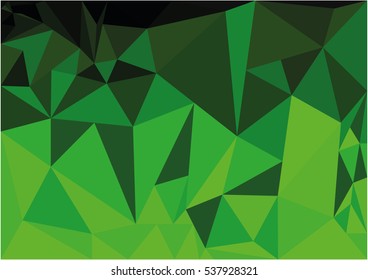 Background triangle green vector illustration