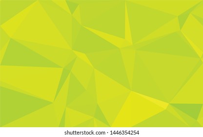 Background triangle pattern lime color to green neon color 