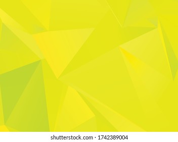 Background triangle pattern lime color to green neon color 