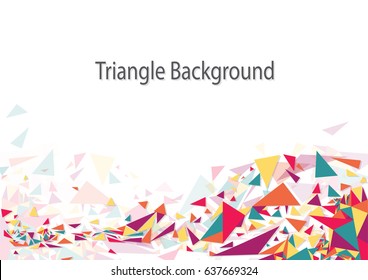 Background Triangles ; abstract and colorful