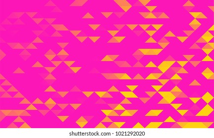 Background of triangles, abstraction of pink. Geometric style.