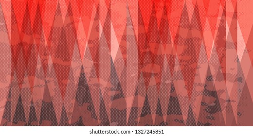 Background with triangles. Decorative ornament, geometric elements for fabric, textile, web design, wrapping paper. Wallpaper for girls