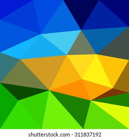 Background triangles with a few colors