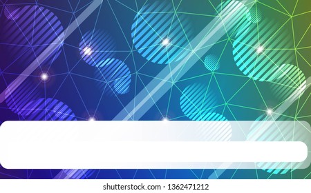 Background in triangles, line, circle, space for text style. For your business, advert, wallpaper. Vector illustration. Creative gradient color