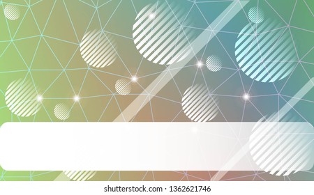 Background in triangles, line, circle, space for text style. For your business, presentation, fashion print. Vector illustration. Light Gradient Abstract Background