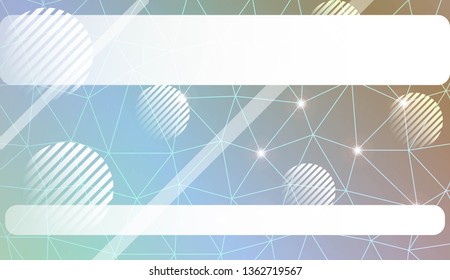 Background in triangles, line, circle, space for text style. For your business, presentation, fashion print. Vector illustration. Light Gradient Abstract Background