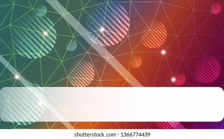 Background in triangles, line, circle, space for text style. For your business, advert, wallpaper. Vector illustration. Creative gradient color