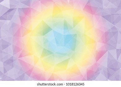 background of triangles in pastel colors