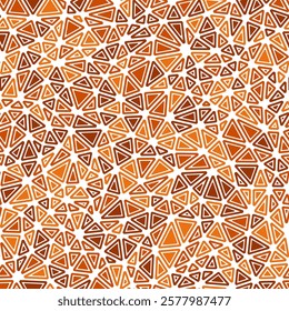 Background with triangles pattern. Rounded solid shapes in frames. Compact triangles size. Mono tone style. Repeatable pattern. Classy vector tiles. Seamless vector illustration.