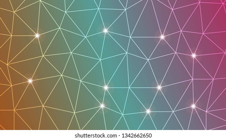 Background in triangles style. Decorative design For interior wallpaper, smart design, fashion print. Vector illustration. Creative gradient color