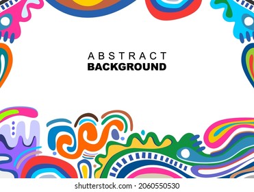 background, tribal abstract colorful vector illustration