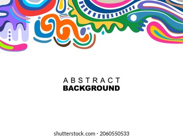 fondo, ilustración vectorial colorida abstracta tribal