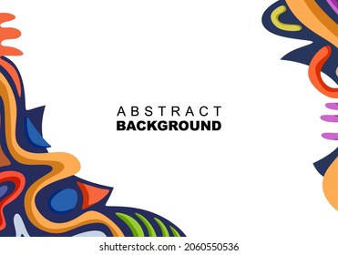 background, tribal abstract colorful vector illustration