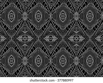 Background tribal abstract. Simple ornament. Black and white ethnic maya style. Vector texture can be used for web design, textile, printed products and other.