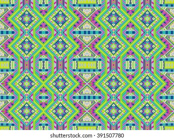 Background tribal abstract. Simple ornament. Colorful ethnic style repeat background. Summer colors. Vector texture can be used for web design, fabric textile, printed products.