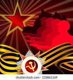 Background troops on May 9