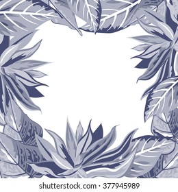 background with tropical leaves 