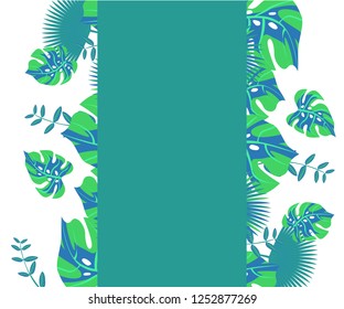 
background tropical leaves plastic pink, flower frame monstera ufo green, invitation card monstera proton purple 