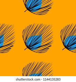Background of tropical leaves. Tropical seamless pattern with leaves.